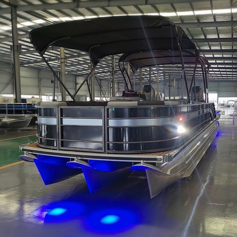 Luxe familie-vrije tijd aluminium Tritoon Lake duikfeest pontonboot