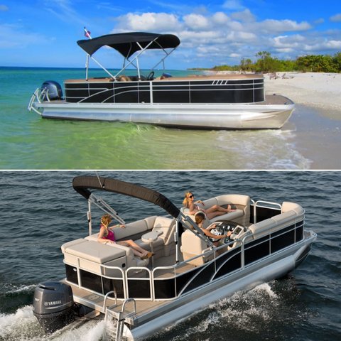 9m / 29ft snelheidsjachten Vissen Tritoon Aluminium Party Barge Pontonboot te koop